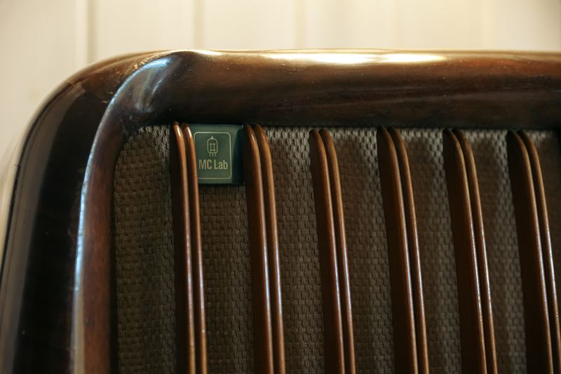 Magnadyne SV84 — Dettaglio della targhetta MC Lab