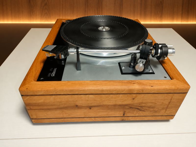 Thorens TD 160 — Braccio e testina, vista laterale
